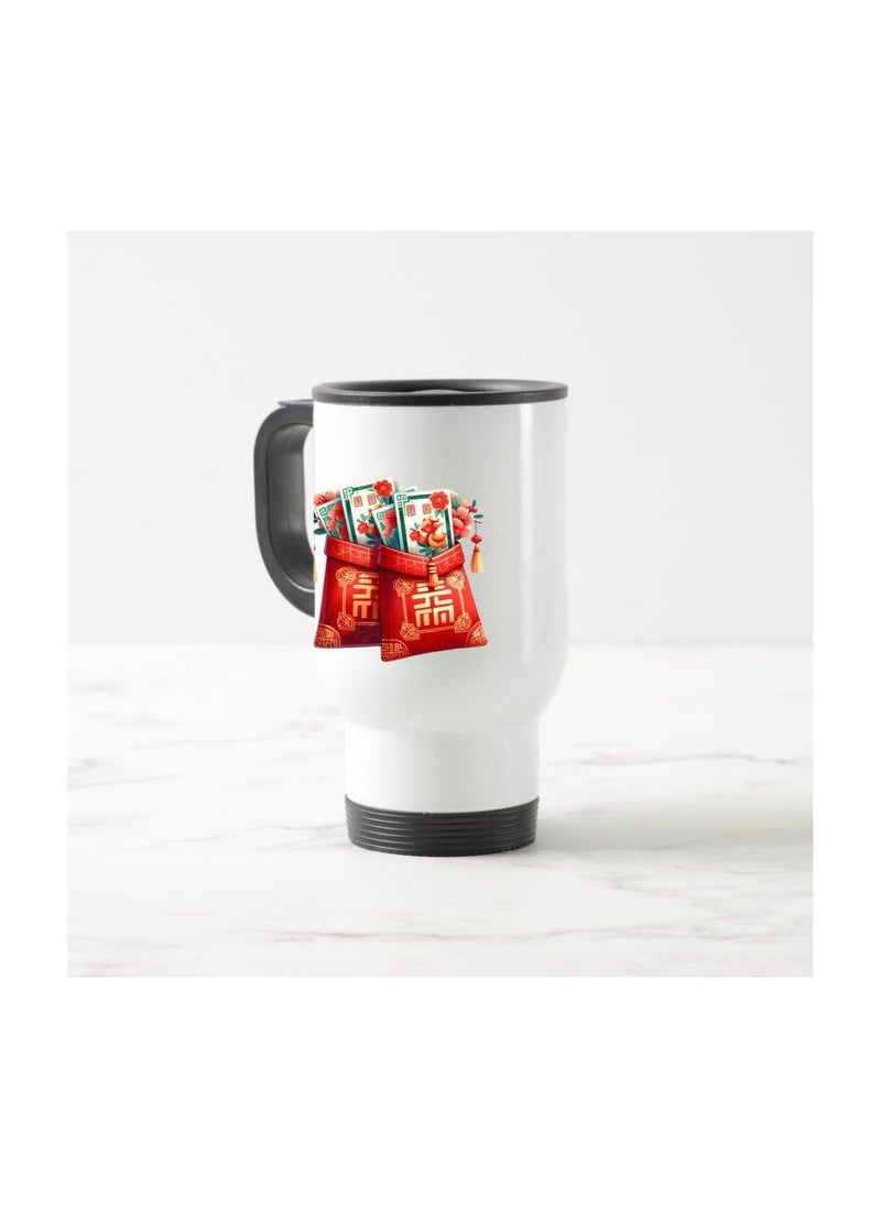 Generic - China Travel Mug–Insulated Stainless Steel Coffee Mug For Hot&Cold Drinks,Perfect For Commuting,Road Trips And Celebrate With Style–Leak-Proof Travel Mug - Image 1