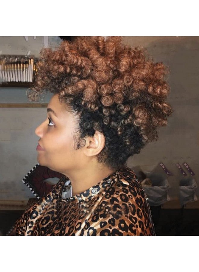 PHOCAS 10'' 5Packs Short Curly Crochet Hair Jump Wand Crochet Braids For Black Women 6MM Natural Black to Brown - Image 1