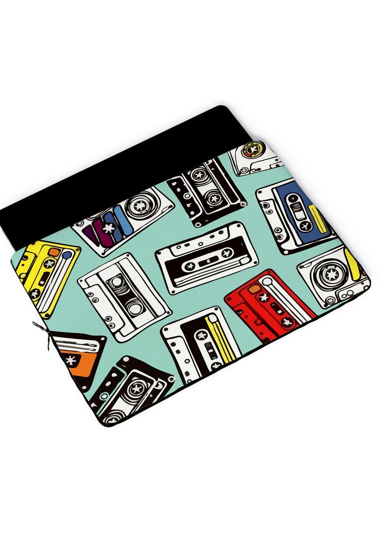 LOUD UNIVERSE Laptop Sleeve 15 inch 13 Reasons Why Quote TV Series Netflix Retro Cassette Tablet Sleeve - Image 4