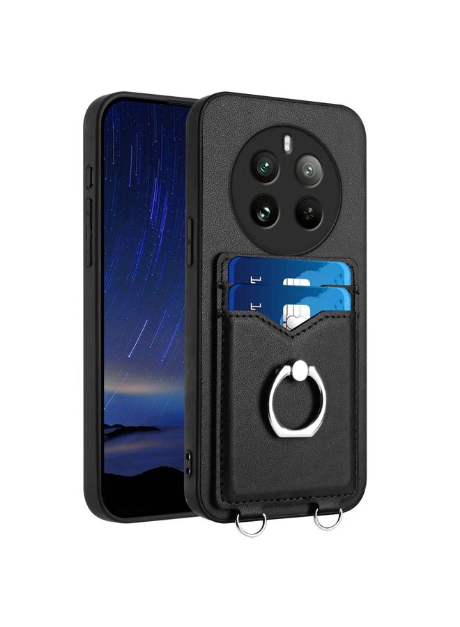 اس-توب جراب لهاتف Realme P1 Pro 5G R20 جراب هاتف مزود بحلقة وحامل للبطاقات - Image 1