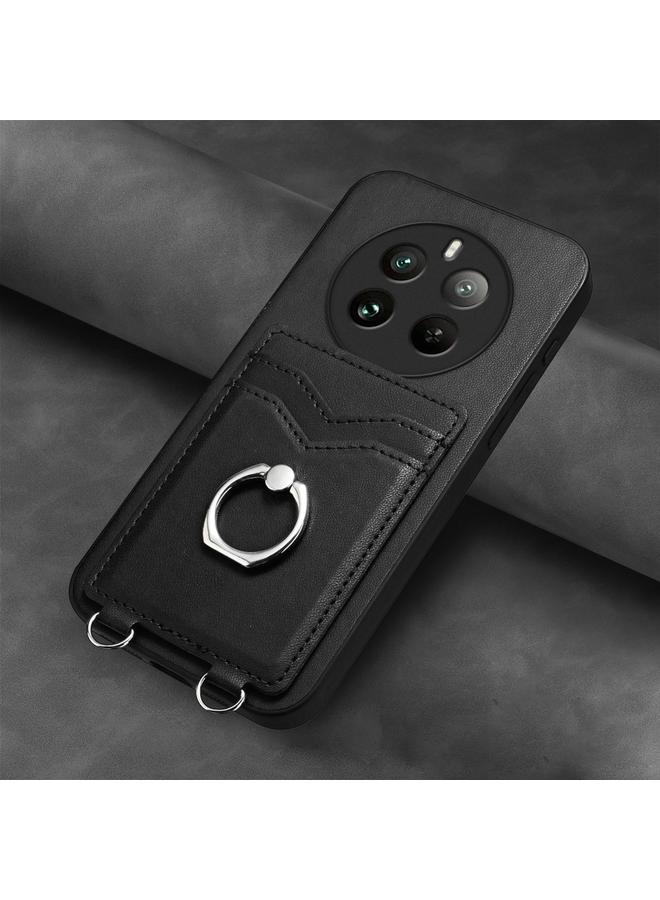 اس-توب جراب لهاتف Realme P1 Pro 5G R20 جراب هاتف مزود بحلقة وحامل للبطاقات - Image 2