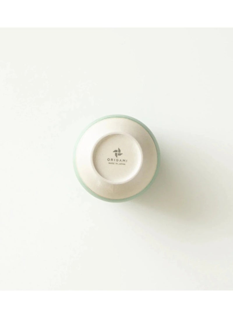 Origami Coffee Cups for French Press, Cold Brew, Latte, Capaccino I Pinot Flavor Cup I Made of Porcelain I 200 ml Capacity I Green and White Color - Image 2