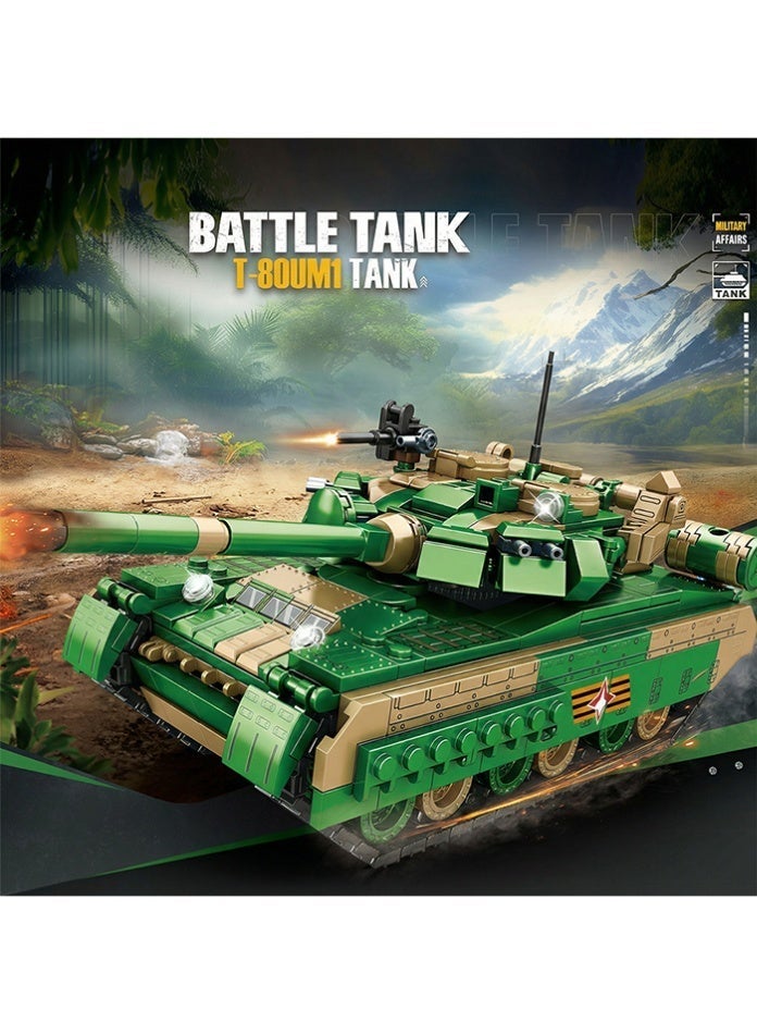 MINGDI Main Battle Tank Building Blocks Set - 256mm Military Tank Model Toy with Rotatable Turret & Moving Tracks - Educational DIY Gift for Kids 6+ - Image 5