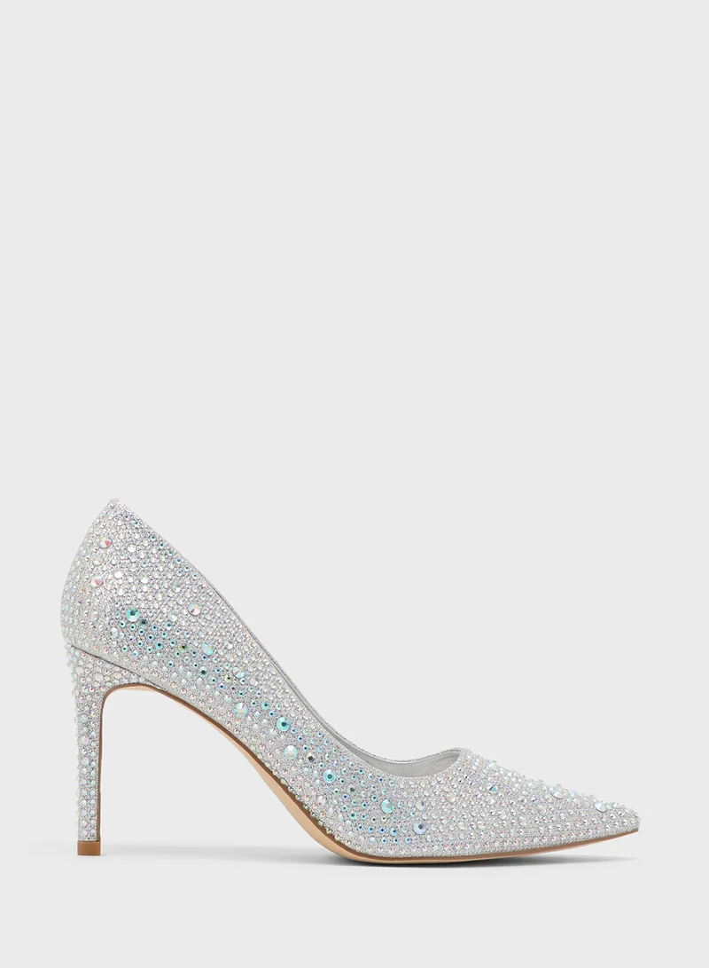 ترافل من نمشي Glittering Heeled Pumps