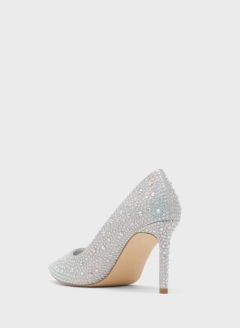 ترافل من نمشي Glittering Heeled Pumps