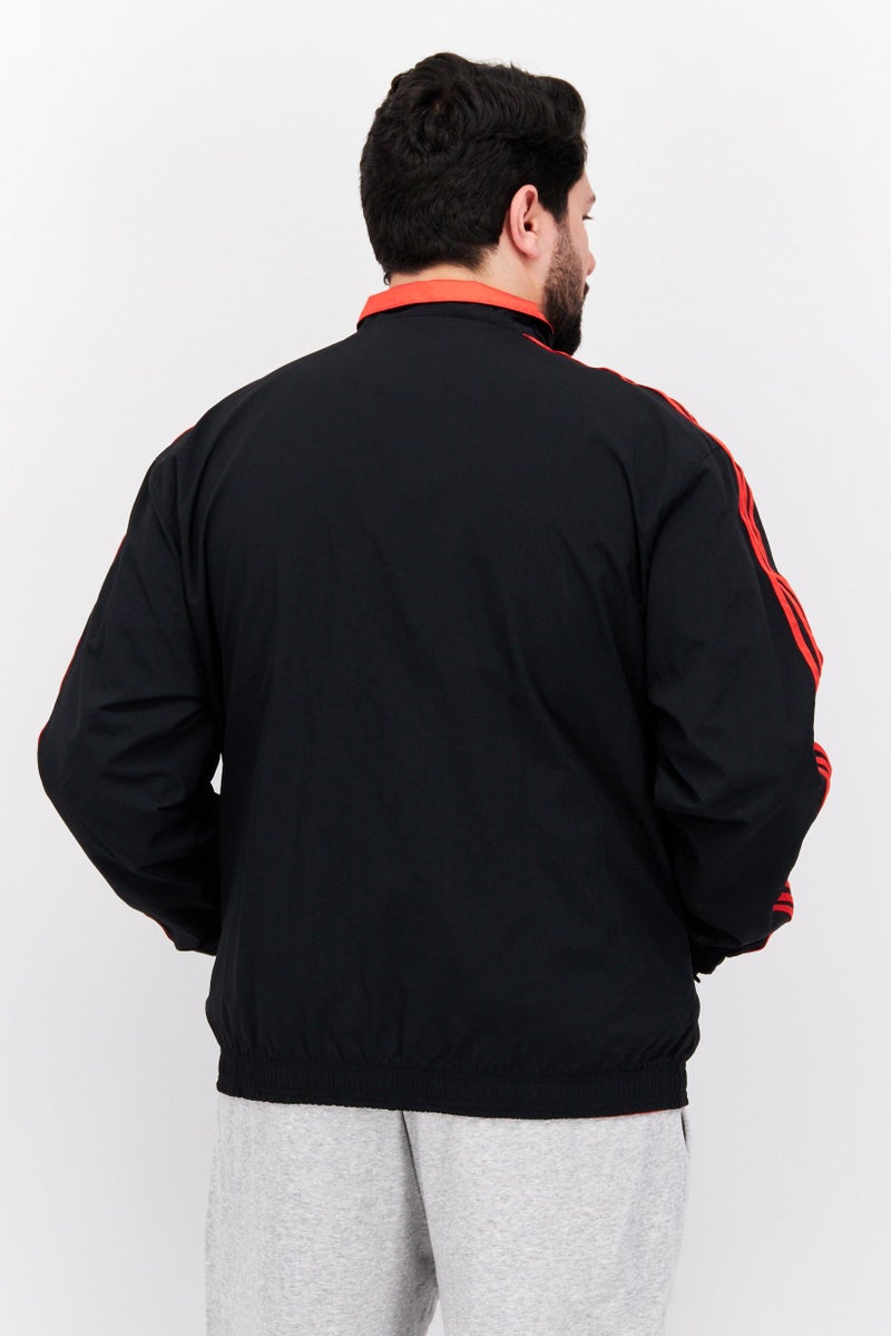 Adidas Men Sportswear Fit Brand Logo Training Jacket, Black - Image 3