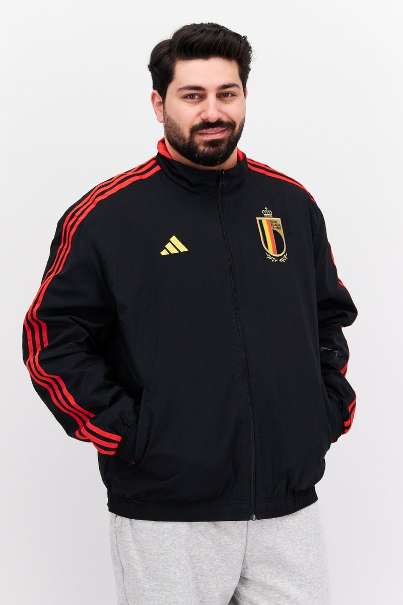 Adidas Men Sportswear Fit Brand Logo Training Jacket, Black - Image 1