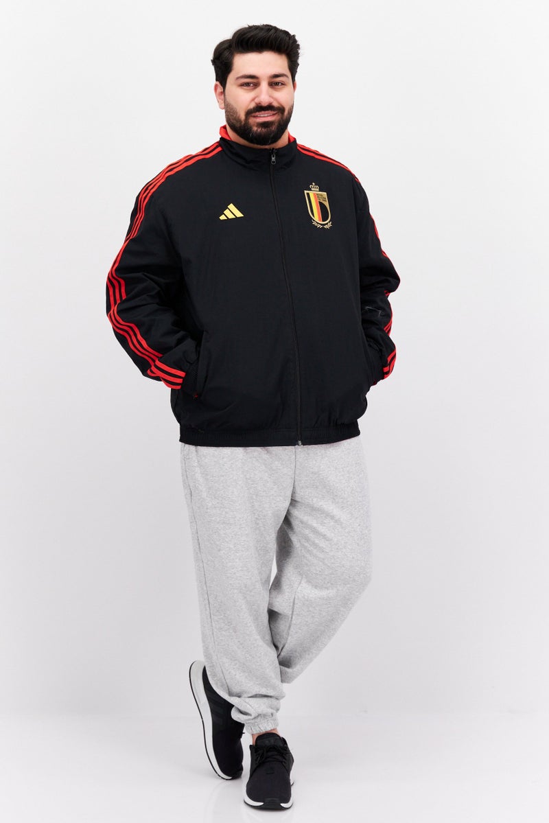 Adidas Men Sportswear Fit Brand Logo Training Jacket, Black - Image 4