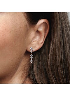 PANDORA Sparkling Herbarium Cluster Drop Earrings  - Image 2