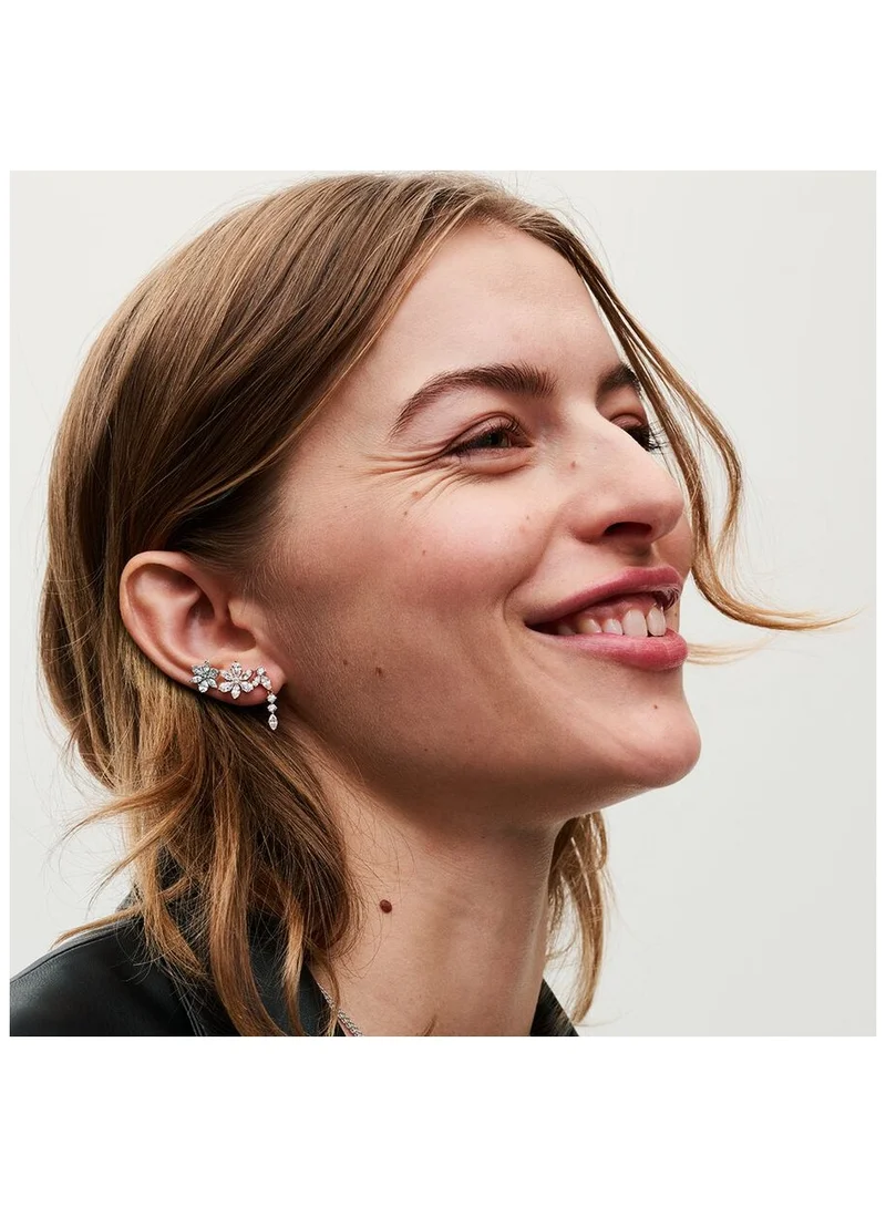 PANDORA Sparkling Herbarium Cluster Drop Earrings