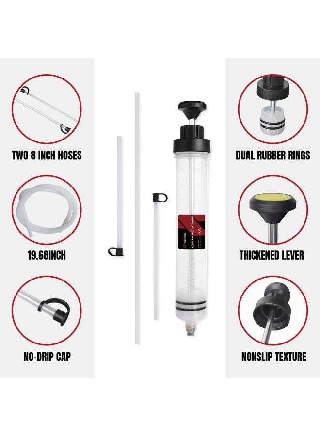 Thorstone Automotive Fluid Extractor Pump with Long Rubber Hose, Oil Change Syringe, Manual Fuel Suction & Filler, Fluid Oil Change Evacuator (17.6 Oz./0.53 Qt./500 CC) - Image 4