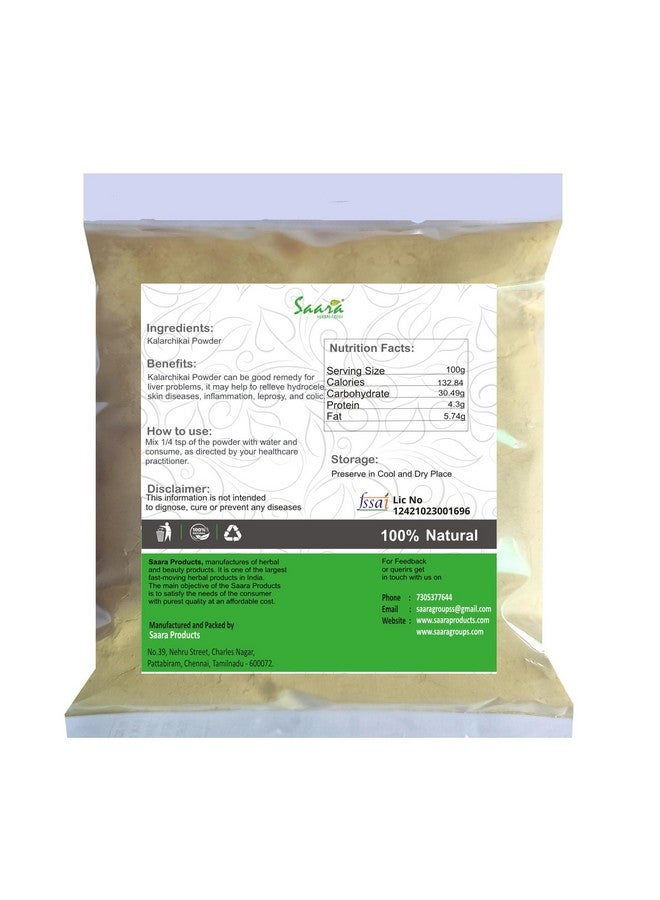 Saara مسحوق سارا العشبي الطازج كالارشيكاي، 100 جرام، نبتة الحمى، كارانجوا، غاجغا، كيسالبينيا بوندوسيلا، مسحوق أنغارهافيلاري، (عبوة 1 × 100 جرام) - Image 2