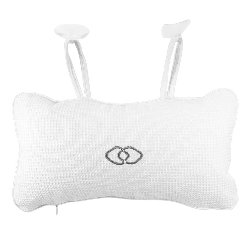 Inflatable Bath Pillow with Suction Cups for Neck and Back Support Soft Spa Cushion - Image 2