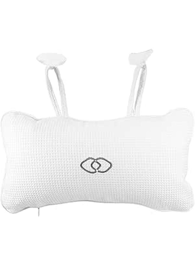 Inflatable Bath Pillow with Suction Cups for Neck and Back Support Soft Spa Cushion - Image 1
