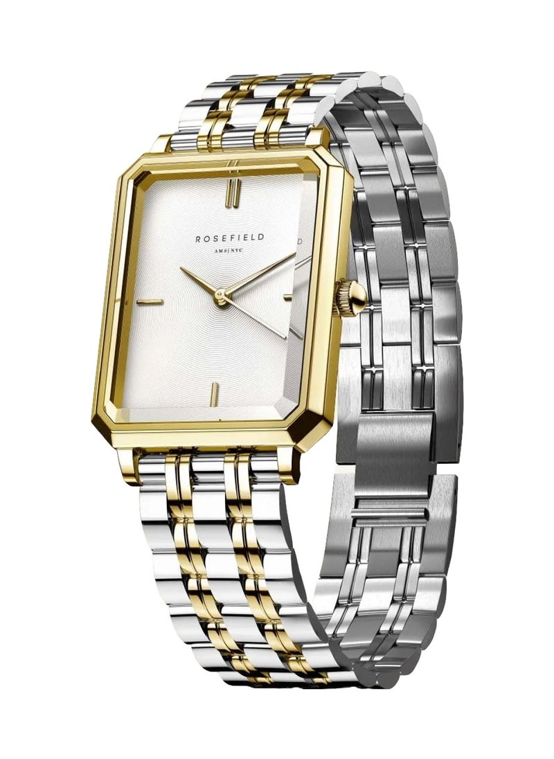 RoseField - Women's Octagon XS Duotone Gold Analog Quartz Stainless Steel Watch OWDSG-O62 - 19mm - Image 1