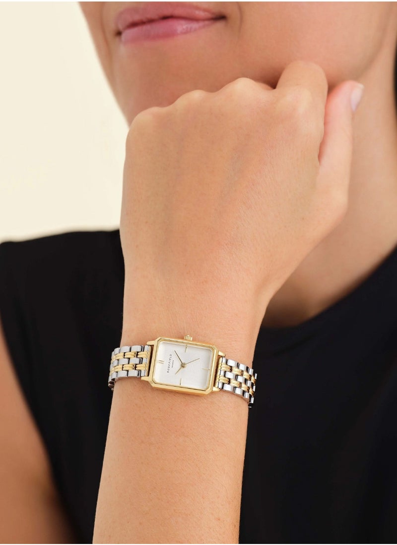 RoseField - Women's Octagon XS Duotone Gold Analog Quartz Stainless Steel Watch OWDSG-O62 - 19mm - Image 1