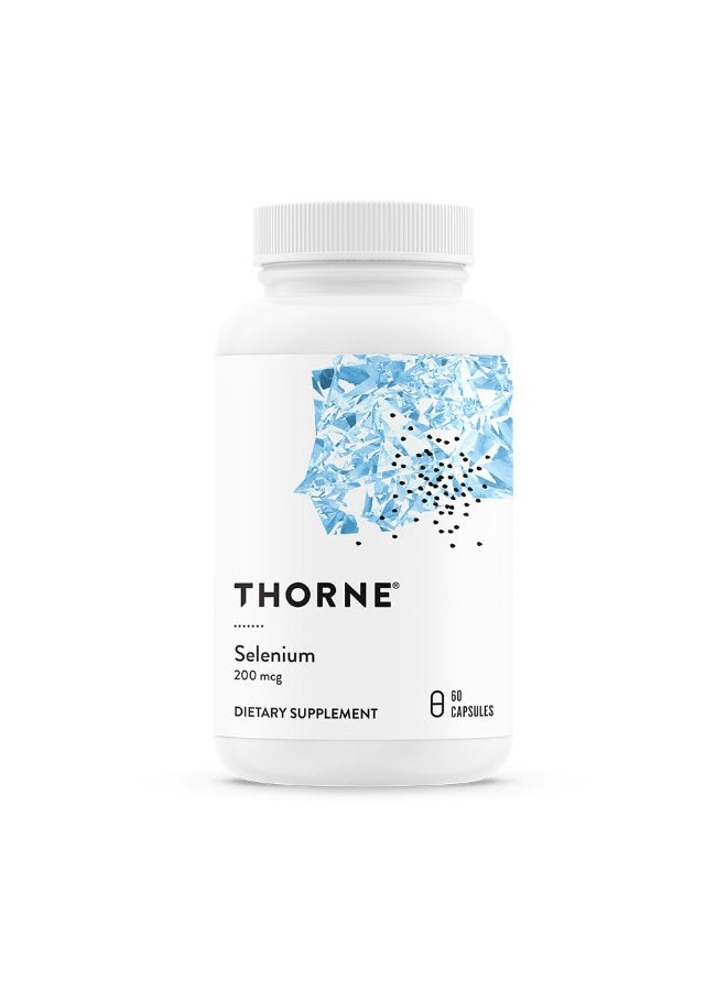 Thorne سيلينيوم - 200 ميكروغرام مكمل سيلينيوم لدعم مضادات الأكسدة* - 60 كبسولة - Image 1