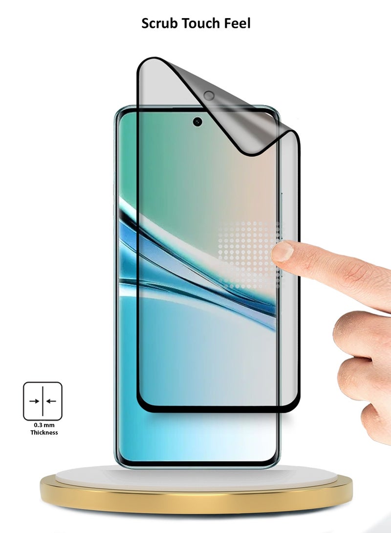 دبليو تيك حماية شاشة مرنة غير لامعة كاملة من السيليكون من شاومي ريدمي نوت 15 5G 2025، مصنوعة من السيراميك النانوي، مع غطاء كامل، (MSCNMN) - شفاف/أسود - Image 4