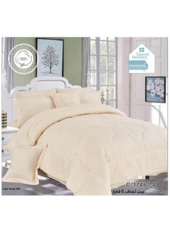 Sweet Homes 100% cotton comforter set, without filling, twin size, 6 pieces - pzsku/ZC7918E1CEC8D9CA1DC79Z/45/_/1700070855/cccd6df1-3b57-4b5c-a74b-716f38acd4c3