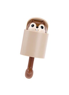 Thoraya Squirrel Shaped Coat Hooks Lovely No Hole Punch Self Adhesive Squirrel Wall Decoration Hook for Key Coffee  - Image 2
