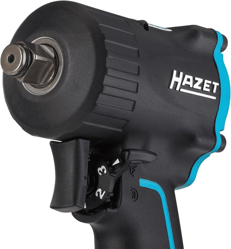Hazet 9012M 1100 N m Impact Wrench Extra Short - Black/Blue - Image 2