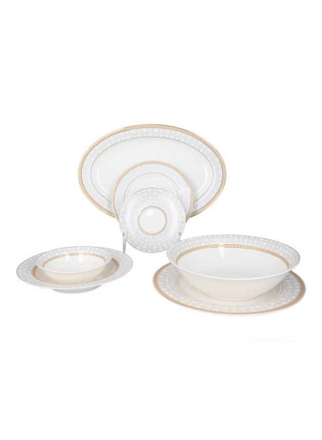 بين سيرفي طقم عشاء عصري عالي الجودة من البورسلين الجديد  قطعة متعدد الألوان - Image 1