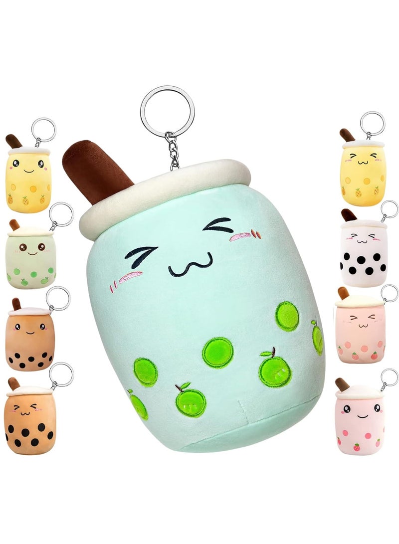 MAGIC VAULT سلسلة مفاتيح دمية بوبا الحلوة كوب شاي الحليب المحشو كوب شاي فقاعات ناعم لعبة دمى كاواي كرتونية هدية للأطفال ديكور منزلي صغيرة (3 قطع) - Image 5