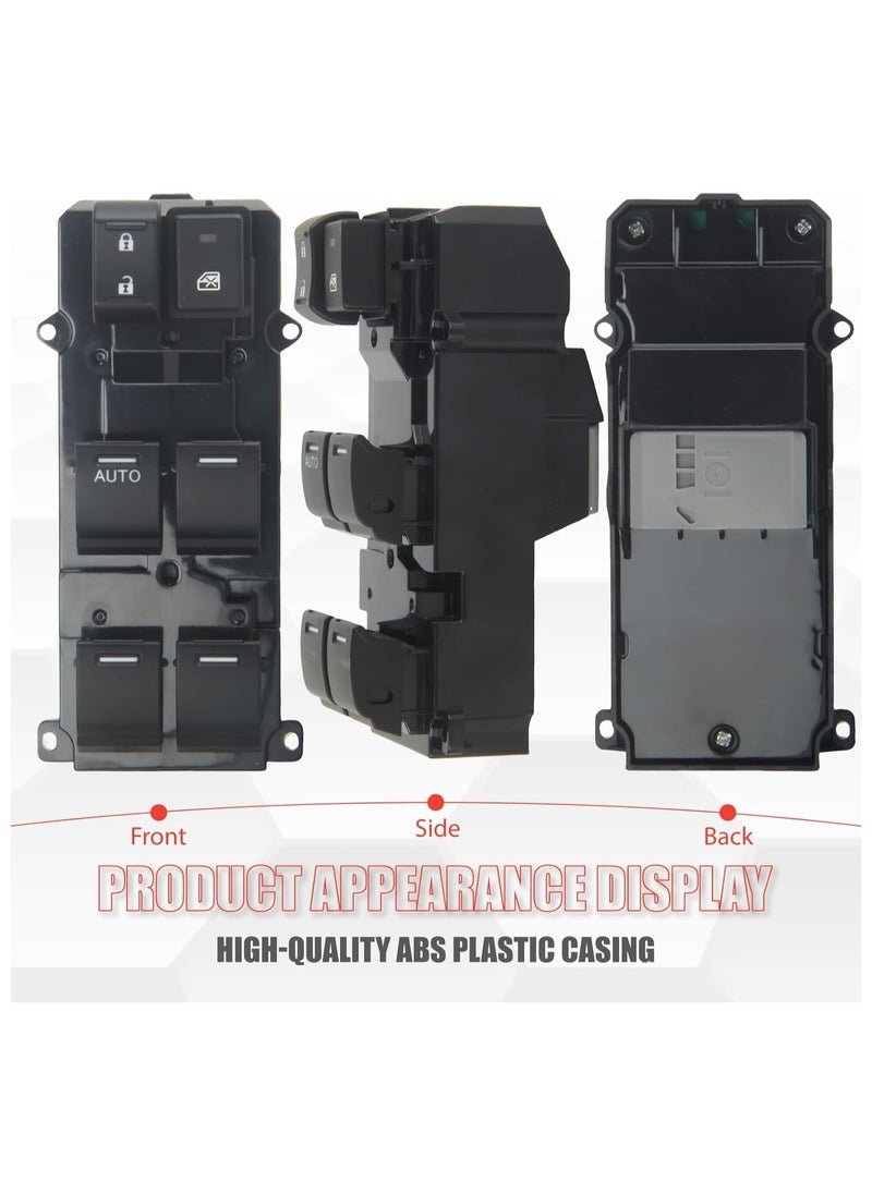 Starwell Front Left Driver Side Power Window Switch Compatible for Civic 2012 2013 1.8L 2.4L L4 Replaces 35750TR0A21  - Image 2
