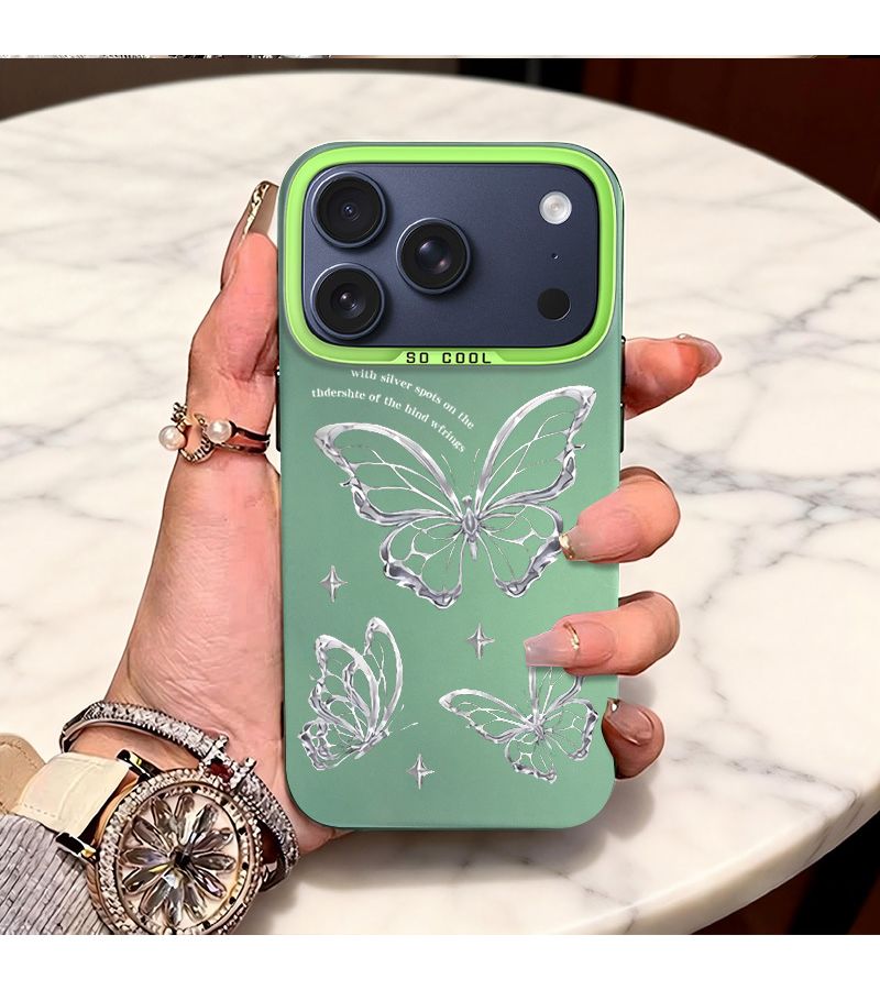 Stylish Minimalist Fairy Style Full Protection Phone Case For Honor 90 Violet Purple Butterfly Design - Image 3