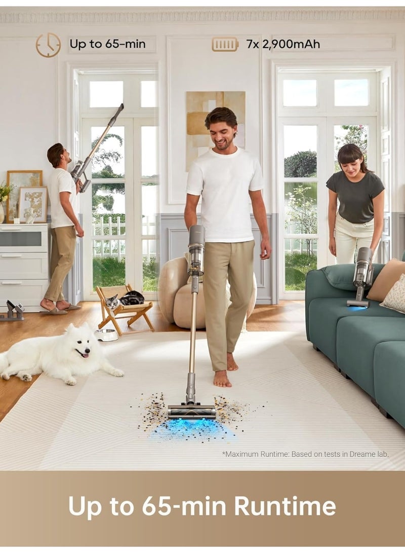 DREAME Z10 Station Cordless Vacuum Cleaner with 2.5L Auto Dust Base, Smart Stick Vacuum Cleaner, Powerful Floor Cleaning for Carpet, Hardwood, Tile & Pet Hair, Lightweight - Image 3
