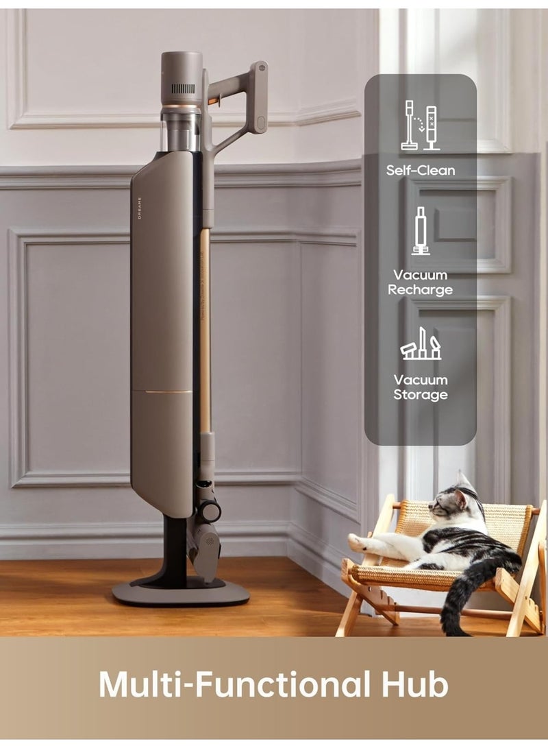 DREAME Z10 Station Cordless Vacuum Cleaner with 2.5L Auto Dust Base, Smart Stick Vacuum Cleaner, Powerful Floor Cleaning for Carpet, Hardwood, Tile & Pet Hair, Lightweight - Image 5