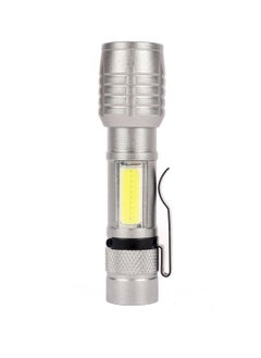 LUSTER Rechargeable and hangable mini flashlight , Silver  - Image 2