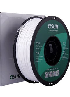 eSUN Esun 3D Printer Filament PETG 1.75 mm Dimensional Accuracy +/- 0.05 mm 1 Kg (2.2 lbs) Spool 3D Printing Material for 3D Printers - Solid White  - Image 4