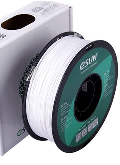 eSUN Esun 3D Printer Filament PETG 1.75 mm Dimensional Accuracy +/- 0.05 mm 1 Kg (2.2 lbs) Spool 3D Printing Material for 3D Printers - Solid White  - Image 3