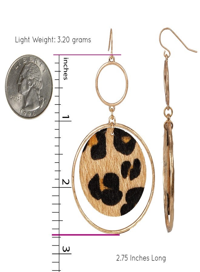 SPUNKYsoul Hoop Leapard Light Weight Animal Print for Women (Leopard Hoop) - Image 3