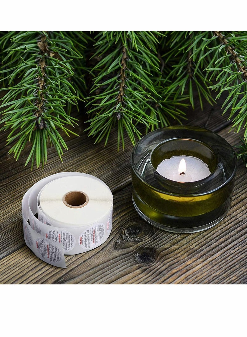 Candle Warning Labels Candle Jar Container Stickers Candle Safety Labels Candle Warning Sticker Decals - Image 4
