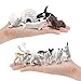 OUKEYI 10PCS Realistic Polar Animals Figurines Mini Arctic Animals Toys Set 12 Inch Plastic Tundra Deer Bear Fox Kids Diorama Birthday Gift - Image 2
