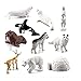 OUKEYI 10PCS Realistic Polar Animals Figurines Mini Arctic Animals Toys Set 12 Inch Plastic Tundra Deer Bear Fox Kids Diorama Birthday Gift - Image 4