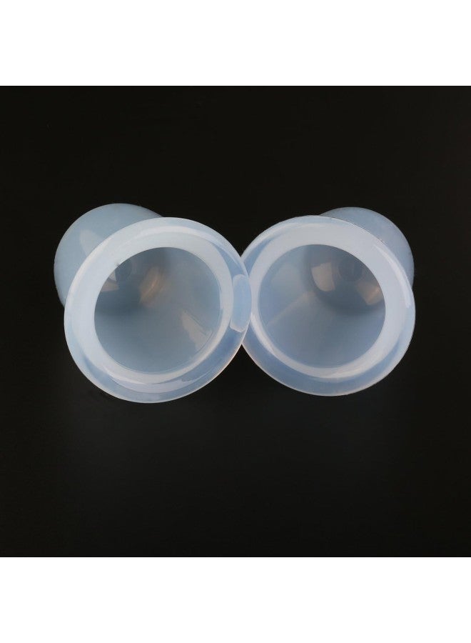 كلاراكو أدوات العلاج بالحجامة والتدليك المصنوعة من السيليكون، أكواب الحجامة الاحترافية للجسم والوجه (أبيض) - Image 1