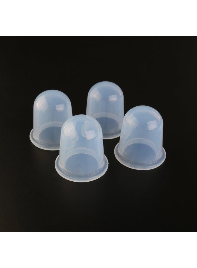 كلاراكو أدوات العلاج بالحجامة والتدليك المصنوعة من السيليكون، أكواب الحجامة الاحترافية للجسم والوجه (أبيض) - Image 2