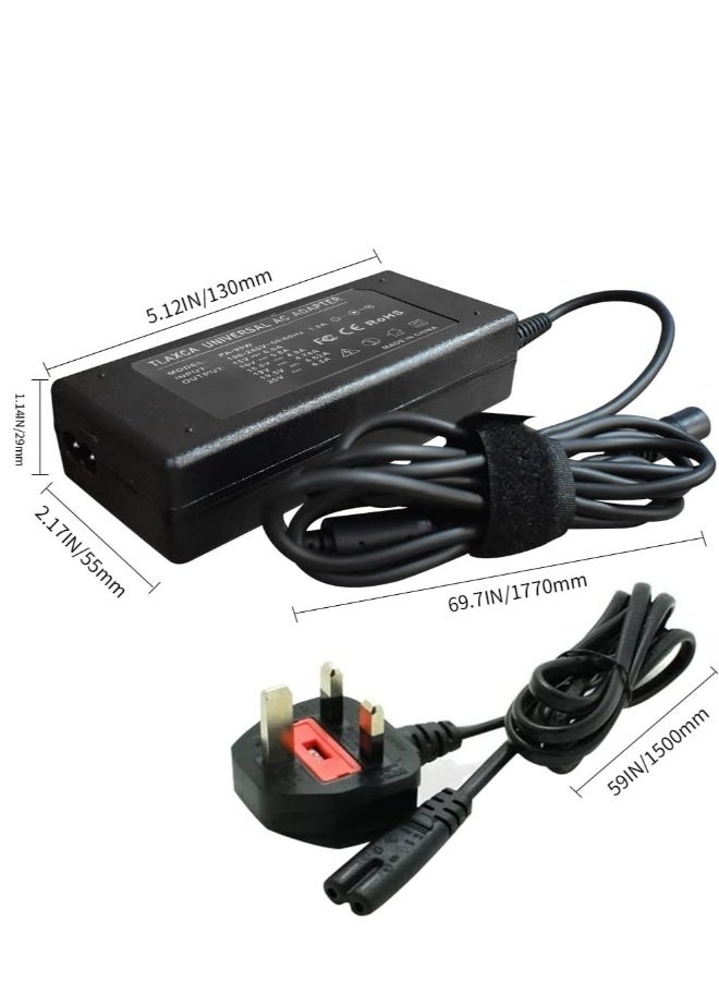 Topleo 90W Univeral Laptop Charger, 15V-20V Power Supply with 10 Connectors, Compatible with 65W 45W AC Adapter for Notebook ACER, ASUS, HP, LENOVO ThinkPad, SAMSUNG, SONY TOSHIBA - Image 5