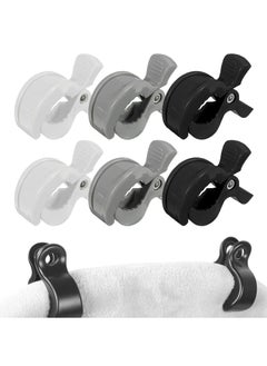 Daytoyz 6PCS Pushchair Clips Universal Clip, Pram Accessories, Pram Clips for Attaching Toys Muslin Blankets, Covers, Nursing Cloth  - Image 1