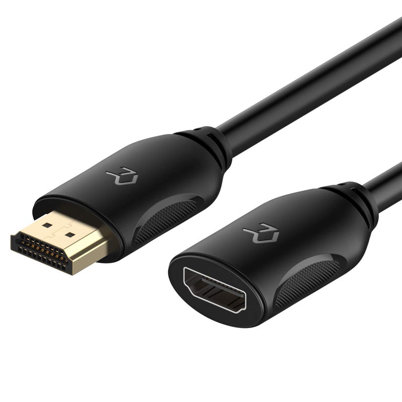 Rankie HDMI Extension Cable, High Speed HDMI Extension Cable Male to Female with Ethernet, 3 Feet - Image 1