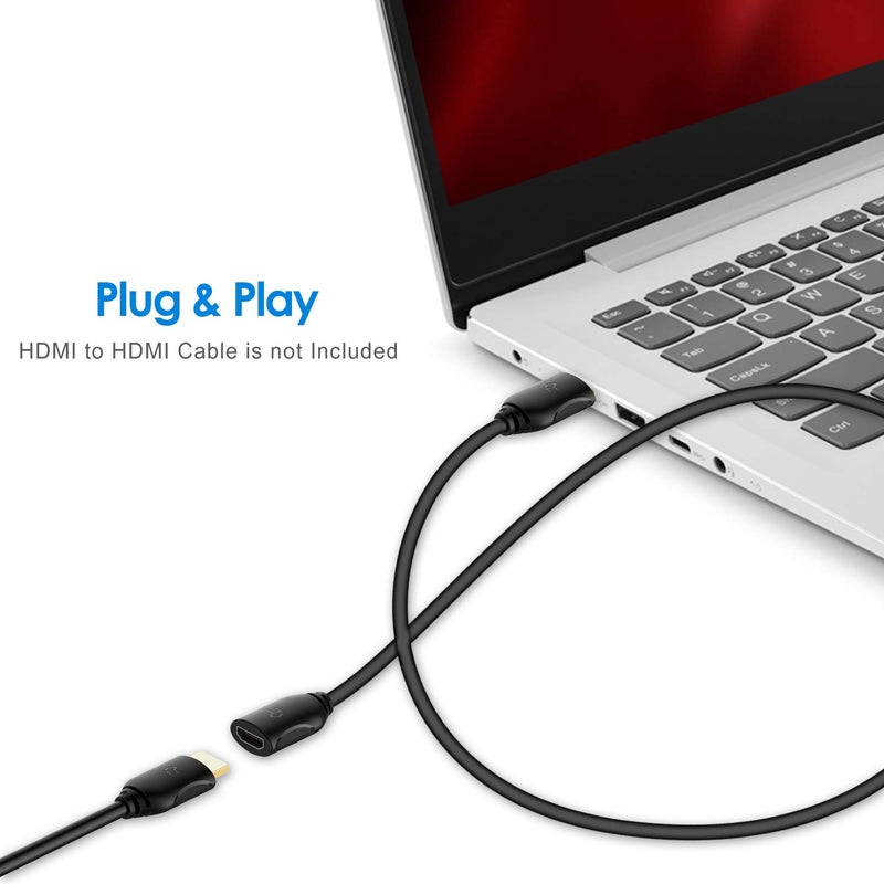 Rankie HDMI Extension Cable, High Speed HDMI Extension Cable Male to Female with Ethernet, 3 Feet - Image 3