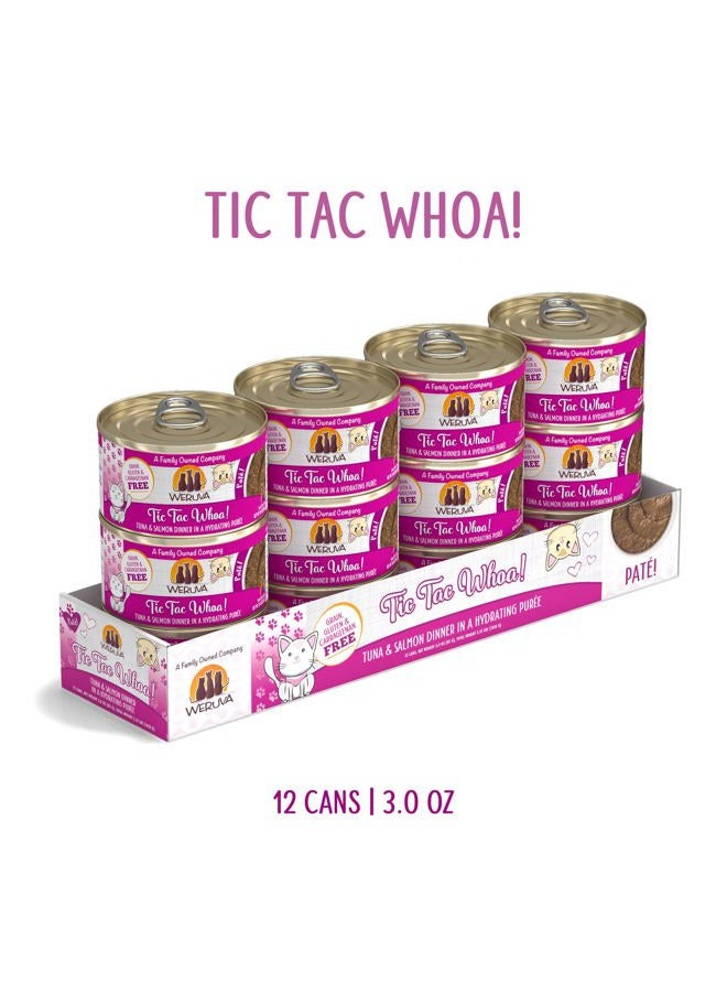 Weruva Classic Cat Paté, Tic Tac Whoa! with Tuna & Salmon, 3oz Can (Pack of 12) - Image 2