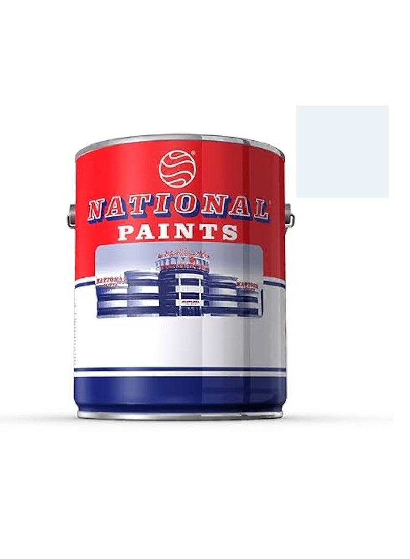 NATIONAL PAINTS دهان وطني 402 أزرق الدانوب - دهان داخلي مائي - 3.6 لتر - صنع في الإمارات العربية المتحدة - Image 1