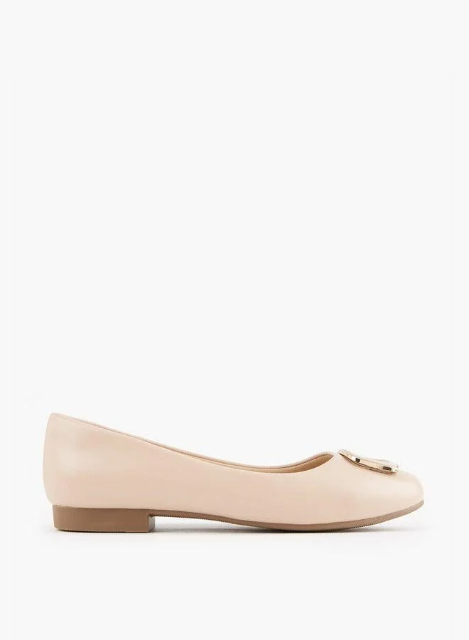 Flora Bella By Shoexpress Solid Slip-On Ballerina Shoes