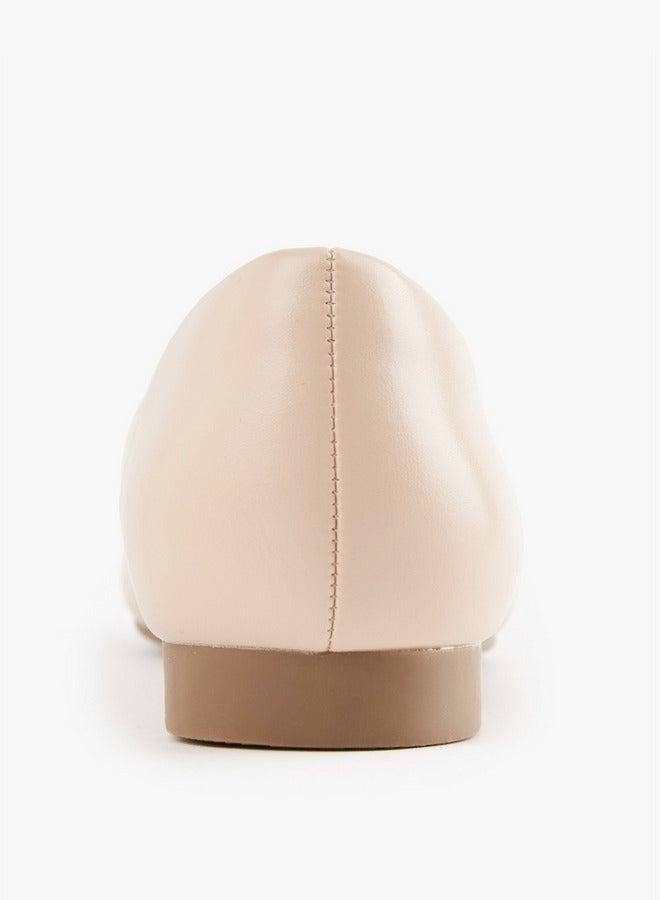 Flora Bella By Shoexpress Solid Slip-On Ballerina Shoes - Image 4