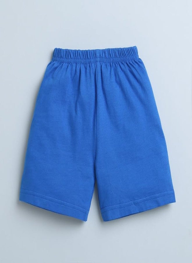 BUMZEE شورتات للأولاد من بامزي باللونين الأزرق الملكي والأبيض، عبوة من قطعتين، العمر من 6 إلى 12 شهرًا (Peb8885C-rbl.wht) - Image 3