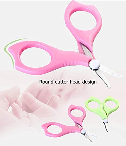 MUMMAMIA 10 Pieces Baby Toddlers Manicure Grooming kit with Nail, Hair, Ear Grooming Tools (Pink) - Image 4
